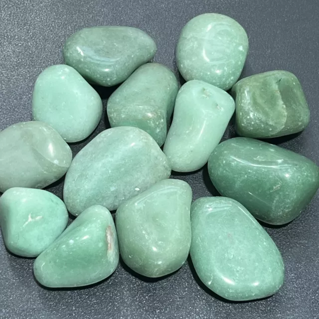 Green Aventurine Large Tumbled (1 LB) One Pound Bulk Wholesale Lot Polished