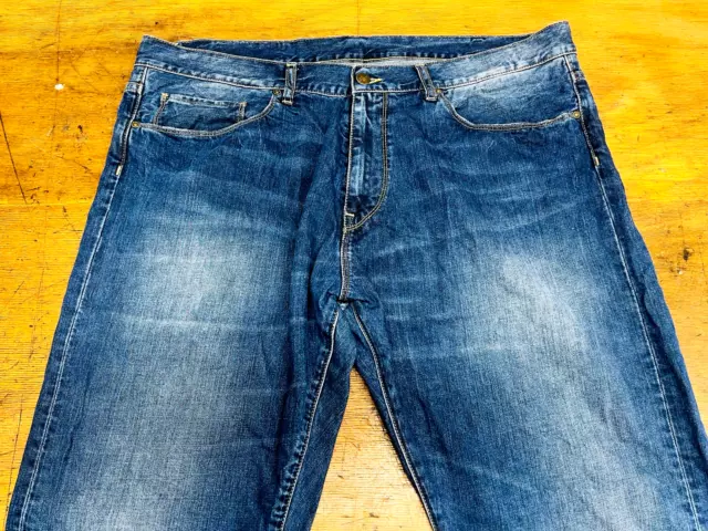 origine Pantaloni da lavoro CARHARTT vintage USA 12 oz jeans denim blu W40/L32 pantaloni viziosi