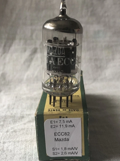 Tube Vacuum 12AU7/ECC82 Miniwatt Dario Testé - Philips, Occasion, Bon état