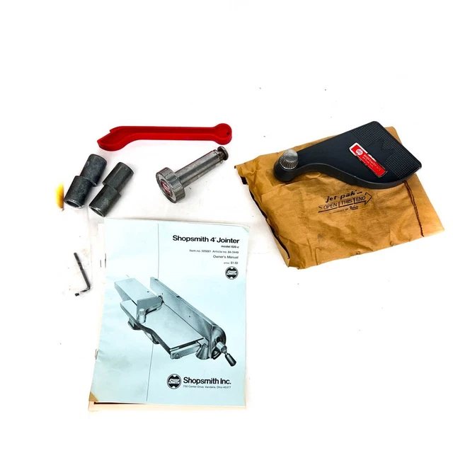 Accessory Pack for ShopSmith 4" Jointer 505681 Model 620-C - NEW Dated 1980