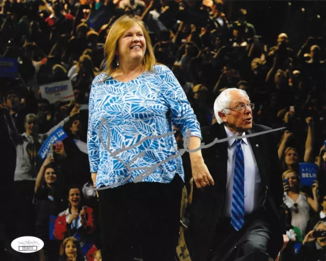 Jane Sanders signed 8x10 photo Bernie Sanders Democrat autographed 3 JSA