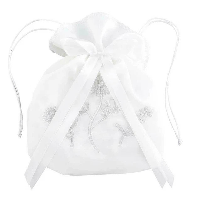 Premier Communion Floral Cordon Porte-Monnaie Avec Nœud Accessoire pour Fille, 7