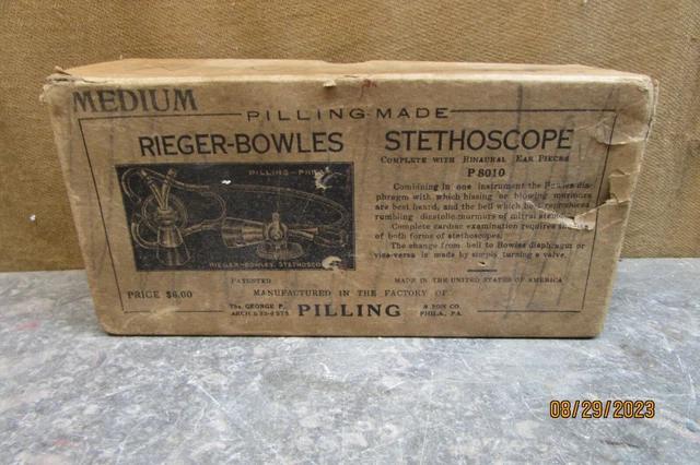 Antique Rieger -Bowles Stethoscope Box 2