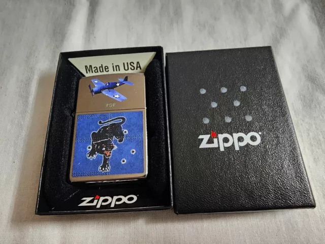 Zippo 2021 Street Chrome Lighter FGF Aircraft With Box. NEW SEALED UNUSED. RARE