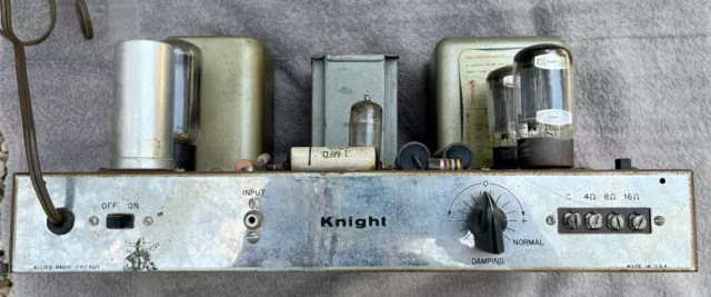 Vintage Hi Fi Knight Mono amplifier - ITC Transformers