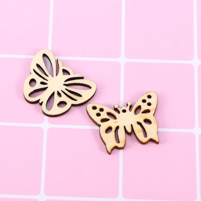 AT 10 Forme Artigianali In Legno Quadrate 8x8 Cm - Compensato 3 Mm Pronte Da Dipingere Per Scrapbooking E Fai Da Te - 2