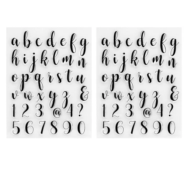 2 Sets Kieselgel Briefsiegel Von Hand Gestanzte Schablonen DIY-Scrapbooking