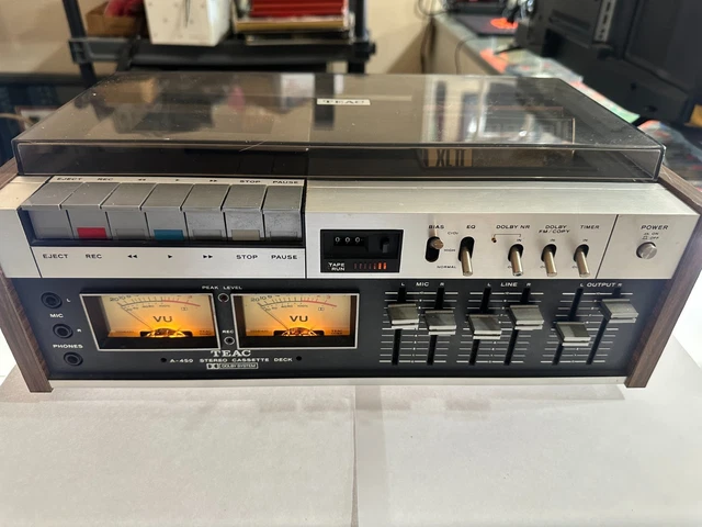 SHARP RT-100 STEREO Cassette Deck TESTED Vintage LED VU-Meters Metal SHARP RT-100 STEREO Cassette Deck TESTED Vintage LED VU-Meters Metal