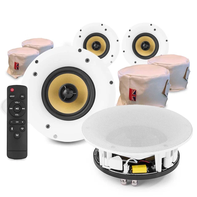 SKYTEC 100.015 4 Inch Passive Wall Mount Speakers 75W £40.99 - PicClick UK - View #7