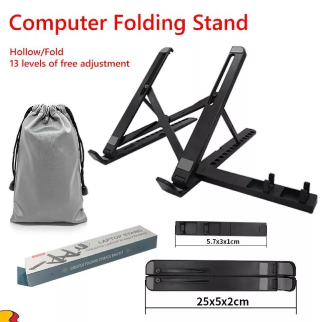 Adjustable Folding Cooling Laptop Stand Notebook Bracket Portable Tablet Holder 2