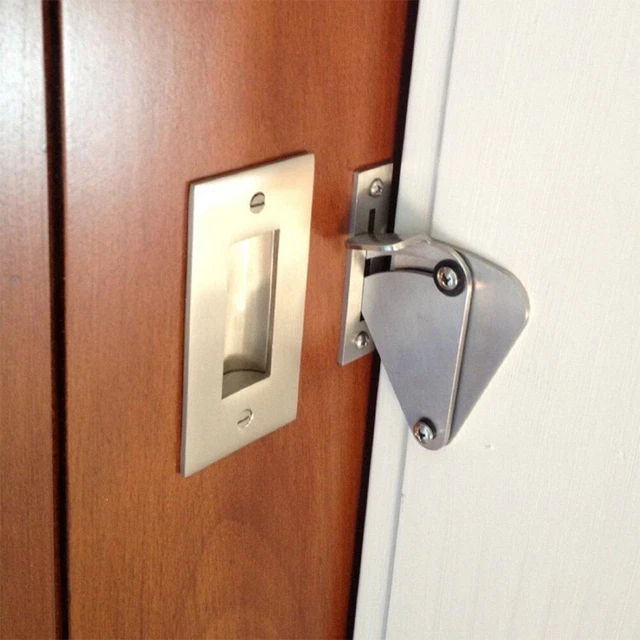 Sliding Door Lock Durable Stainless Steel Smooth Barn Home Appliance Hardware