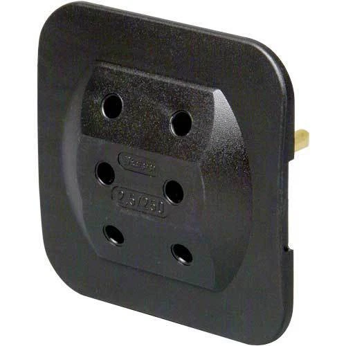 5x Kopp Euro adaptador 3x, extra plano, negro