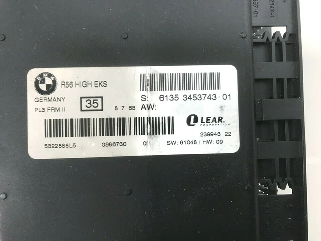 MINI R56 BODY Control FRM II Footwell Module 2 High EKS PL3 Light ...