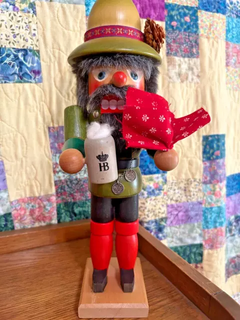 Octoberfest German NUTCRACKER Holzkunst Christian Ulbricht 15" German Beer