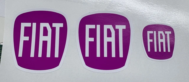 Fiat Punto Vinyl Badge Overlays - Black And Silver Decals + Steering Wheel Emblem