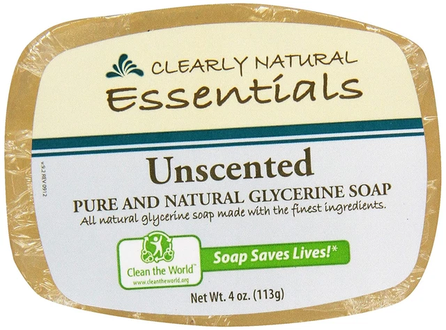 , Glycerine Soap, Unscented, 4 Oz new