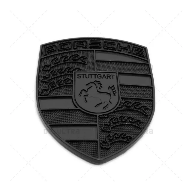 Black Hood Crest 911 996 997 930 Badge Emblem Cayenne Boxster Cayman Metal