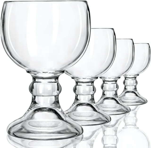 Set of 4 21 Oz Large Big Goblet Style Beer Margarita Glasses Mugs for Drinks