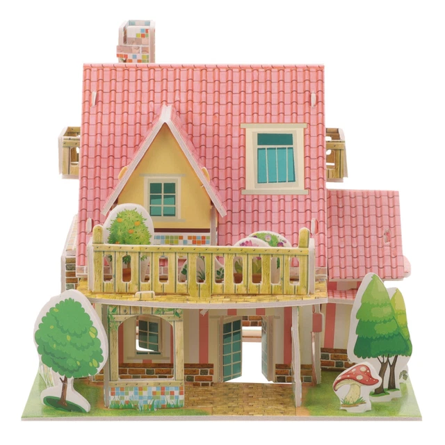 DIY PAPER BUILDING Cabin Display Model Miniature House 3D Puzzle Child