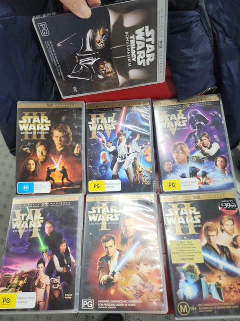 Star Wars 1-6 Limited Edition digitally remastered DVD R4 (13 disc 7 booklet )