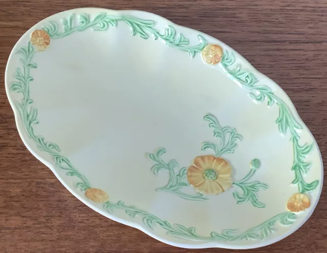 Carlton Ware Yellow Buttercup Garland Australian Design Oval Plate / Dish 2