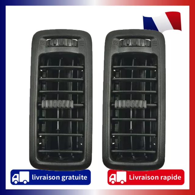 Lot de 2 grille ventilation tableau de bord Pour TRAFIC 2 VIVARO A PRIMASTAR