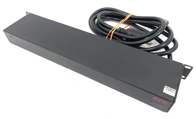 APC AP7801 METERED Rack PDU 100/120V 50/60Hz 16A w/ Rack Ears *Desc $61 ...