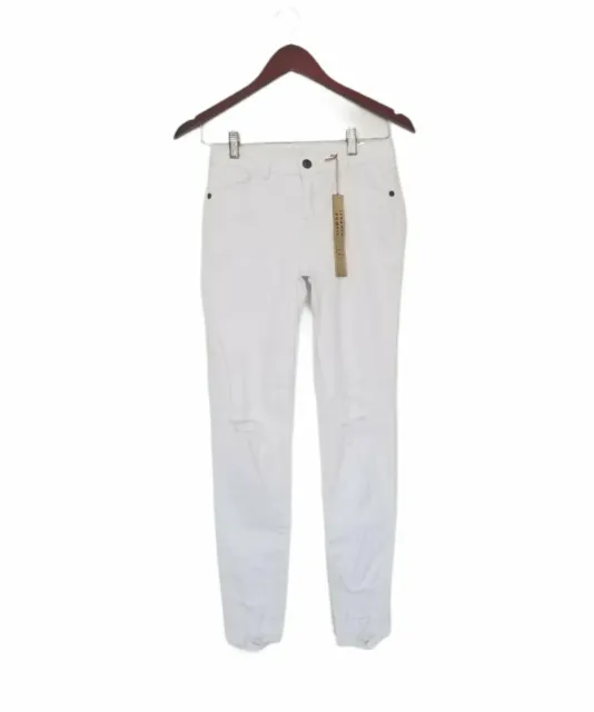 Watch LA Boutique White Distressed Skinny Denim Jeans Size 5.