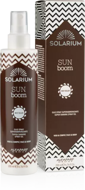 Solarium Olio Secco Spray Super Abbronzante 200ml Viso e Corpo Intensificatore