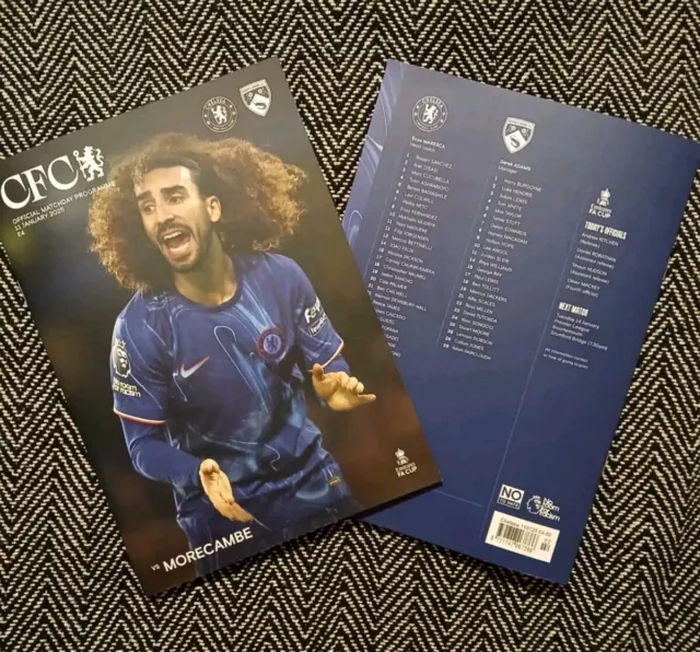 PROGRAMME CHELSEA V Morecambe FA Cup 3rd Round 2025/25 £2.99 PicClick UK