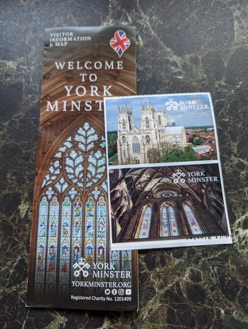 York Minster Two Adult Admission Ground Entry Tickets Expiry Date 25/09/24 set 1