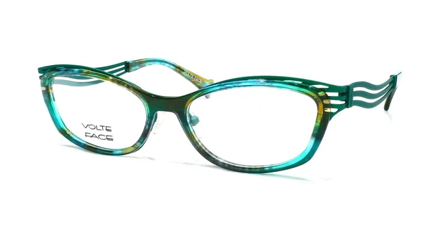 Lunettes De Vue Créateur JF REY JF1348 - Monture Rétro Noir Et Cuir Véritable Bleu, Neuves Avec étiquettes