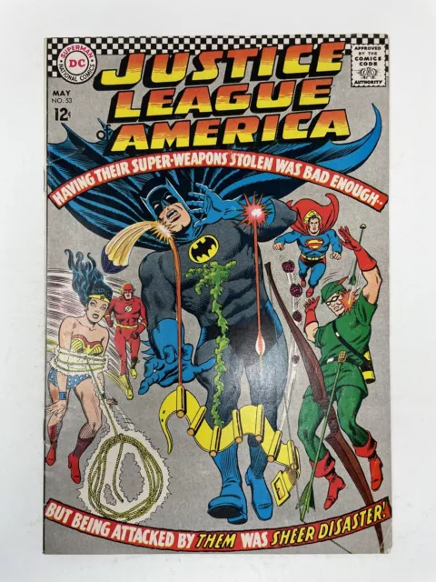 Justice League Of America #53 (1967) DC Comics Silver Age Comic Book Batman DCEU