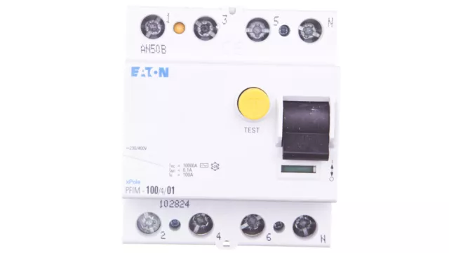 Interruptor de protección contra fallos 4P 100A 0,1A tipo AC PFIM-100/4/01 102824 /T2DE