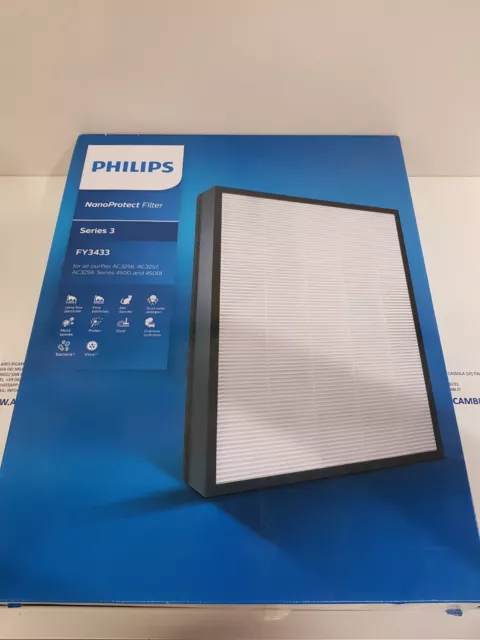 Philips FY3432/10 Filtre Hepa pour Purificateur D'Air AC3256/10 Et AC4550/10