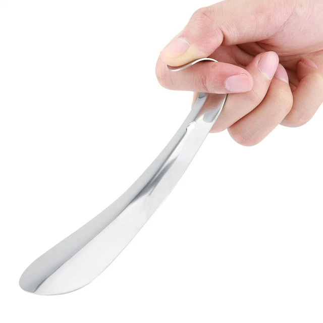 Stainless Steel Small Shoe Horn Lifter For Kids Women Old Man