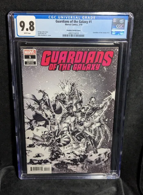 Guardians of the Galaxy # 1 (2019) CGC 9.8 Deodato Sketch Variant Donny Cates