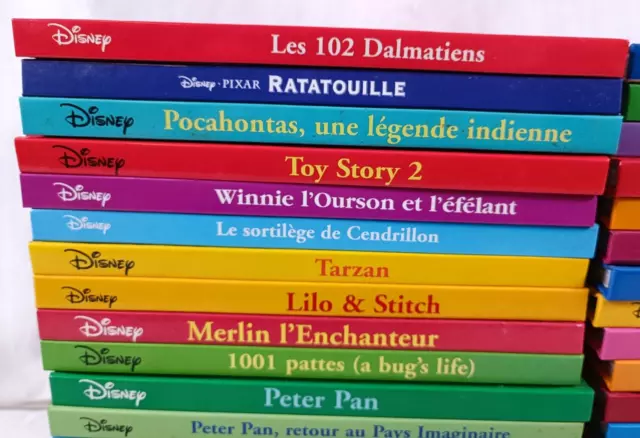 Lot 38 Livres DISNEY PIXAR 90/00's Toy Story Le Roi Lion Ratatouille Tarzan I42 3