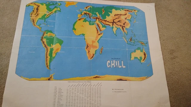 Chill Timemap ORIGINAL CHILL WORLD Map And Combat Map EUR 8,60 - PicClick FR