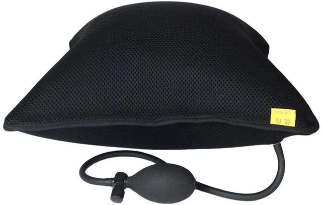 Lumbar Support Inflatable Cushion Backrest Portable Pillow with Pump for Car, Of
