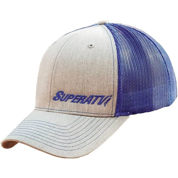 Grey/Blue SuperATV Snapback Trucker Hat