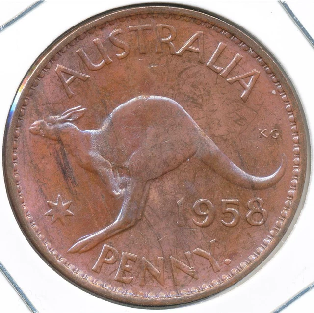 Australia 1958(p) One Penny 1d Elizabeth II - Uncirculated