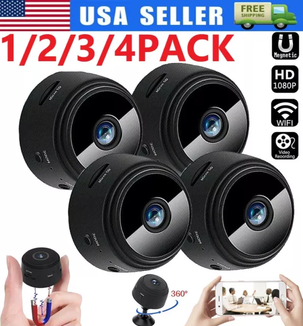 Mini Wireless Hidden Spy Camera Wifi IP Home Security 1080P HD Night Vision Cam