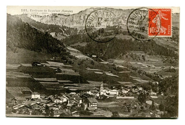 CPA 73 Savoie surroundings de Beaufort arêches general view of La Roche Parstire