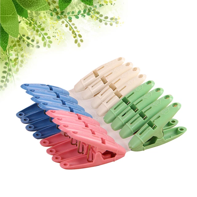 16 pz Spilla in tessuto di plastica bella clip semplice per pantaloni calze di tessuto (colorazione mista