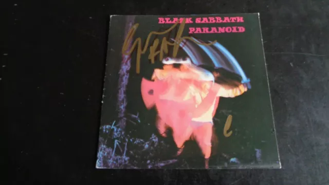 Black Sabbath Geezer Butler Signed/Autograph Paranoid Cd Booklet