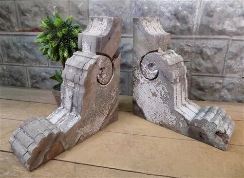 Wood Architectural Salvage Corbels, Reclaimed Porch Post House Trim Vintage A18,