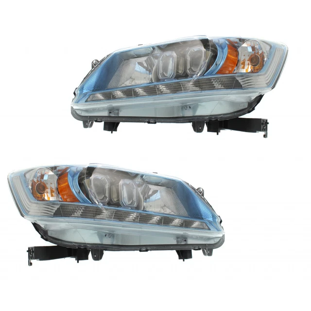 For Honda Accord Headlight 2014 2015 Pair Passenger and Driver Side LED Sedan