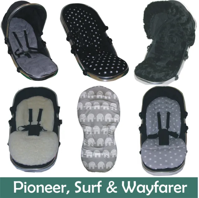 Seat Liners Designed to fit Pioneer, Surf &  Wayfarer pushchairs - Free Post