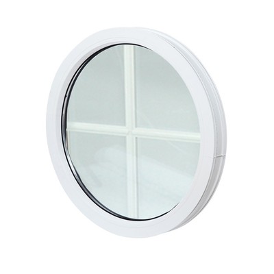 VEKA Fenêtre ronde fixe PVC Gris Anthracite lisse 7016 Oeil de boeuf 